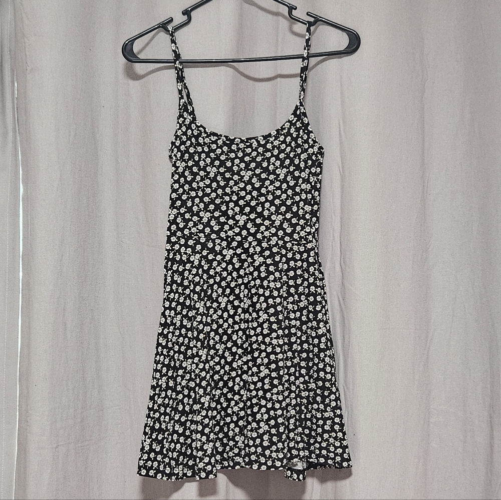 Divided H&M Floral Black Dress